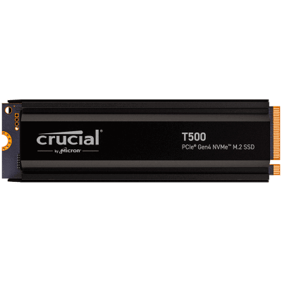 SSD диск Crucial T500 1TB PCIe Gen4 NVMe M.2 SSD with heatsink, EAN: 649528940018