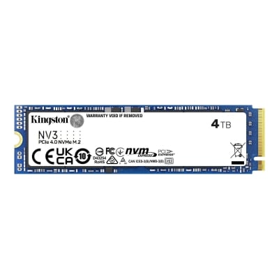 SSD диск Kingston SSD 4TB NV3 M.2 2280 Gen4 NVMe SSD, EAN: 740617346602