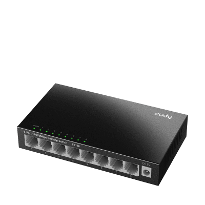Cudy FS108, 8-ports 10/100 Mbps RJ 45, Black
