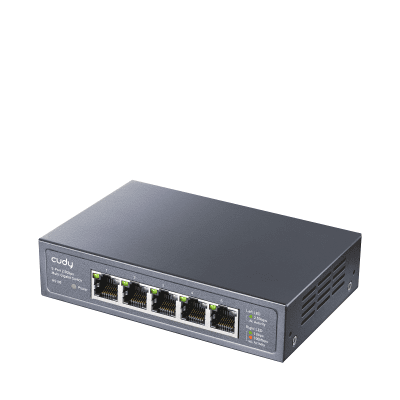 Cudy HS105, 5x2.5G ports Gigabit Ethernet (RJ45), Metal casing