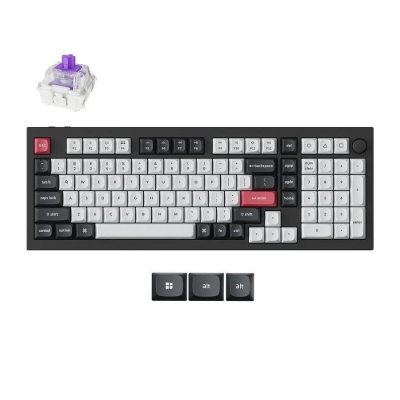 Keychron Q5 HE QMK Carbon Black - Gateron Double-Rail Magnetic Nebula Switch