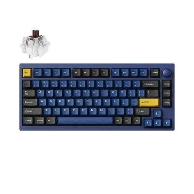 Lemokey P1 Pro QMK 75% Navy Blue - Keychron Super Brown Switch