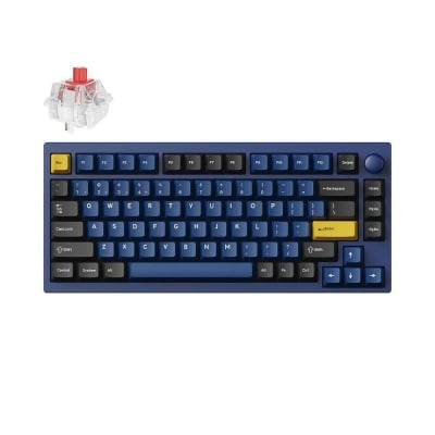 Lemokey P1 Pro QMK 75% Navy Blue - Keychron Super Red Switch