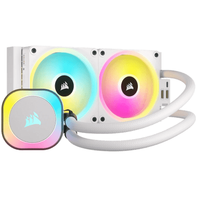 Охладител за процесор CORSAIR iCUE LINK H100i RGB White AIO, 240mm