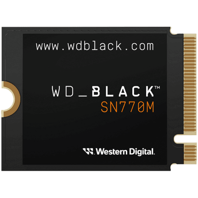 SSD диск WD Black SN770M 1TB M.2 2230 PCIe Gen4 x4 NVMe, Read/Write: 5150/4900 MBps, IOPS 740K/800K, TBW: 600