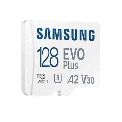 Samsung EVO Plus, microSDXC, UHS-I, 128GB, Adapter