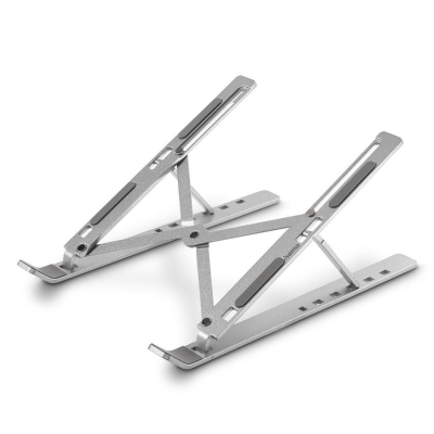 HAMA Aluminium laptop stand, up to 39 cm (15,4"), silver