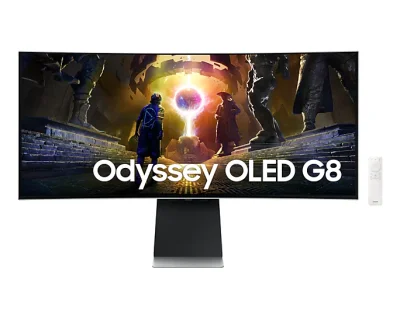 Samsung LS34DG850SUXDU Odyssey G85SD - 34 inch Ultra WQHD Curved 1800R 21:9 3440x1440 OLED 175Hz, HDR400, 0.03ms