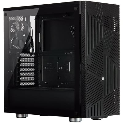 Кутия Corsair 275R Airflow Tempered Glass, ATX, Black