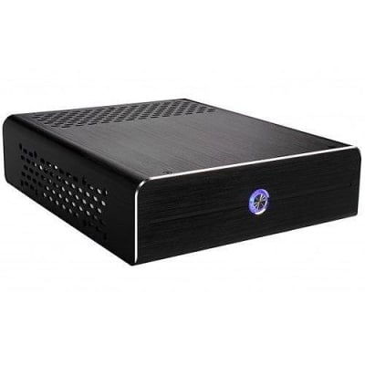 Кутия E-mini I3, mITX, Black, Brushed Aluminium, 120W DC/DC 12V/5A Adapter