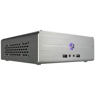 Кутия E-mini I5, mITX, Silver, Brushed Aluminium,120W DC/DC 12V/5A Adapter