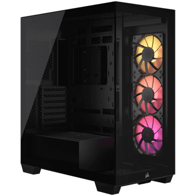 Кутия Corsair 3500X ARGB Tempered Glass, E-ATX, Black