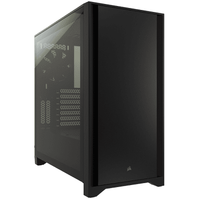 Кутия CORSAIR 4000D Tempered Glass, ATX, Black
