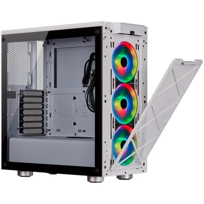 Кутия CORSAIR iCUE 465X RGB, ATX, White