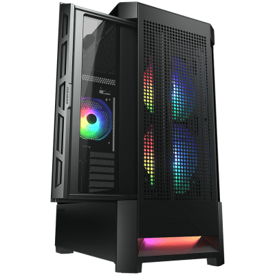 Кутия COUGAR AIRFACE RGB, E-ATX, Black