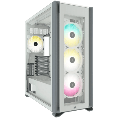 Кутия Corsair iCUE 7000X RGB Tempered Glass, E-ATX, White