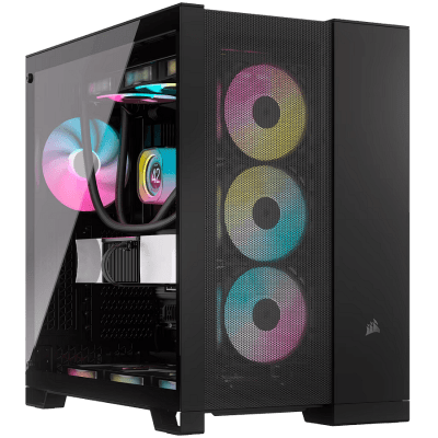 Кутия Corsair 6500D Airflow Tempered Glass, E-ATX, Black