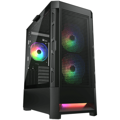 Кутия COUGAR DUOFACE RGB, E-ATX, Black