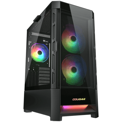 Кутия COUGAR DUOFACE RGB, E-ATX, Black