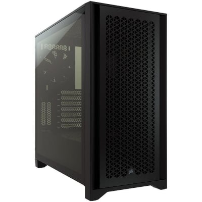 Кутия Corsair 4000D Airflow Tempered Glass, E-ATX, Black