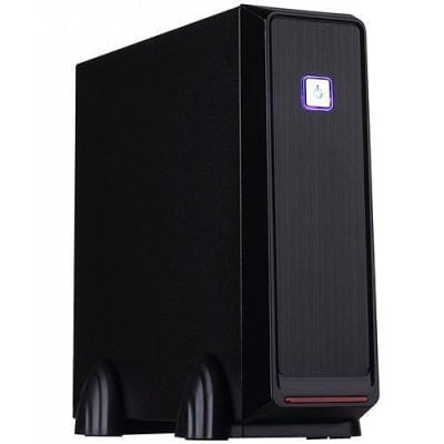 Кутия E-mini 3019 Black/Silver, 120W DC/DC + 12V/5A adapter, mITX