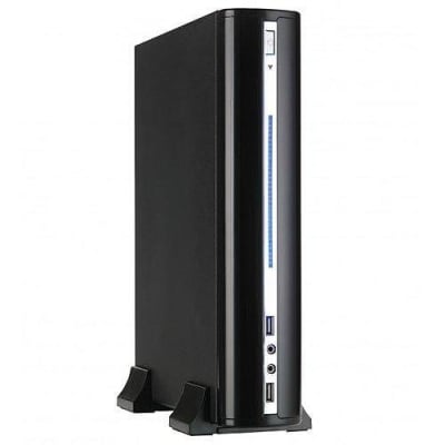 Кутия E-mini 2007C, mATX, Black/Silver, 120W DC/DC 12V/5A Adapter