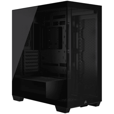 Кутия Corsair 3500X Tempered Glass, E-ATX, Black