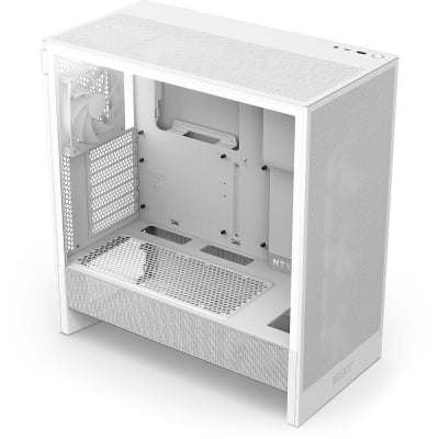 Кутия NZXT H5 Flow RGB 2024, E-ATX, White