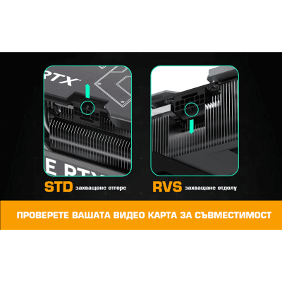 EZDIY-FAB адаптер за видеокарта 12VHPWR 600W - STD 90° Black