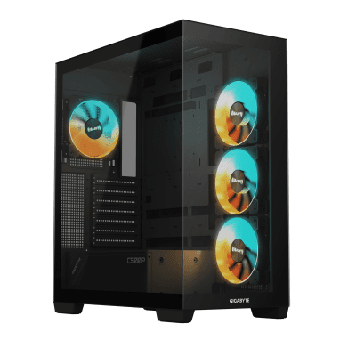 Кутия Gigabyte C500 PANORAMIC Stealth Black, ATX