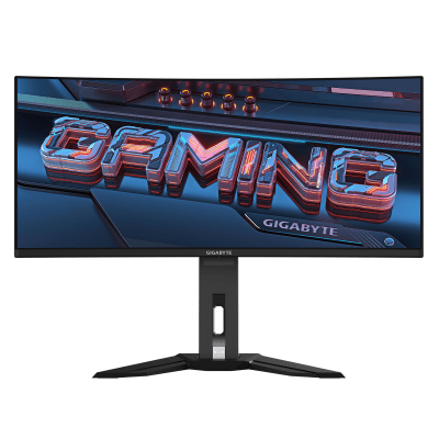 Гейминг монитор GIGABYTE MO34WQC - 34 inch QD-OLED, WQHD 3440x1440, 175Hz, 0.03ms, Vesa ClearMR 10000, HDR 400, KVM