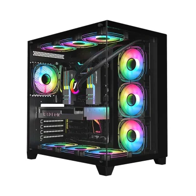 Кутия 1stPlayer MEGAVIEW MV8, ATX, Черна