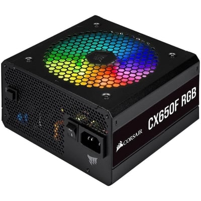 Захраване Corsair PSU CX650F 650W modular RGB 80+ Bronze 120mm, RGB Led, Black