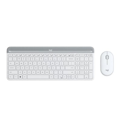 LOGITECH MK470 - Slim Wireless Combo, Off White