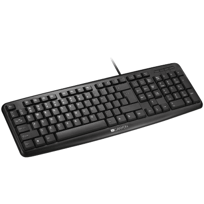 Canyon Wired Keyboard - 104 keys, USB2.0, Black, Bulgarian