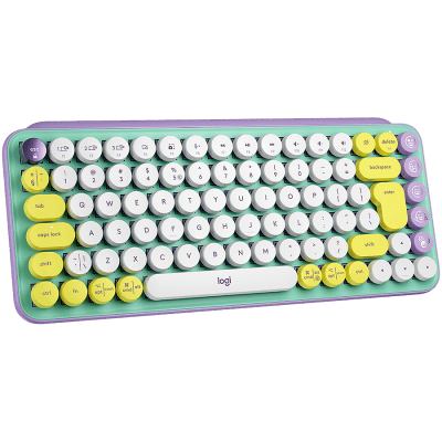 LOGITECH POP Keys - Bluetooth Mechanical Keyboard, Daydream Mint