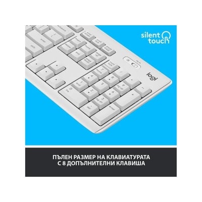 LOGITECH MK295 - Silent Wireless Combo, Off White