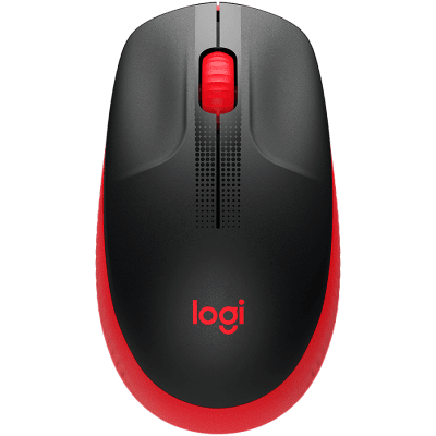 LOGITECH M190 Full-size wireless mouse - Red