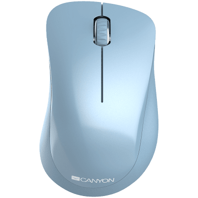 Мишка CANYON Wireless Mouse MW-11 - Blue, безжична WiFi