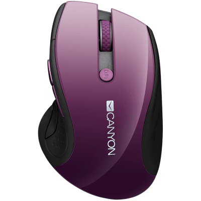 Мишка Canyon MW-01 - Purple, безжична WiFi
