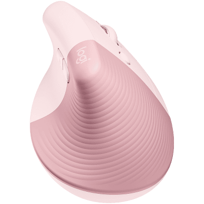 Мишка LOGITECH Lift Bluetooth Vertical Ergonomic Mouse - Rose, безжична BT