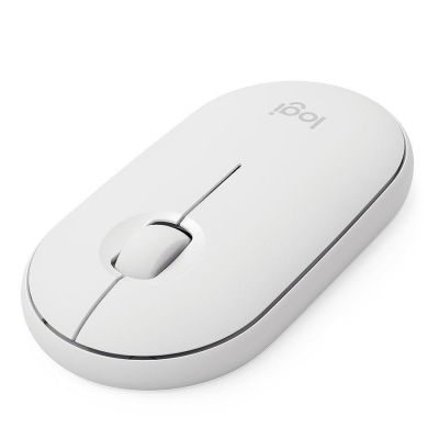 LOGITECH M350 Pebble Bluetooth Wireless Mouse - Off White