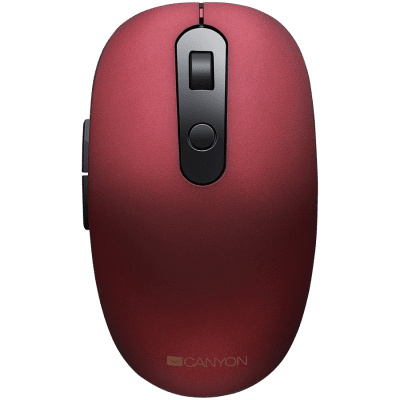 Мишка CANYON MW-9 - Red, безжична WiFi+BT