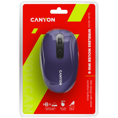 CANYON Wireless Mouse MW-9 - Violet