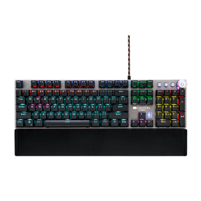 Canyon Nightfall GK-7 - Wired Gaming Keyboard, Black, mechanical switches