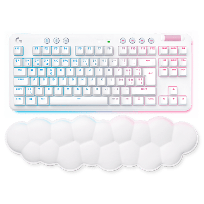 LOGITECH G715 TKL LIGHTSPEED RGB Wireless Gaming Keyboard - Off White, Linear