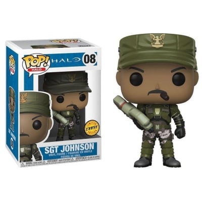 Funko POP! Games: Halo - Sgt. Johnson #08 (Chase Limited Edition)