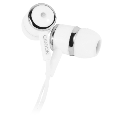 CANYON EPM-01 Stereo earphones with microphone - White