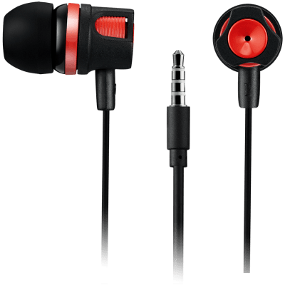 CANYON EP-3 Stereo earphones with microphone - Red