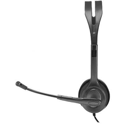LOGITECH H111 Corded Stereo Headset - Black